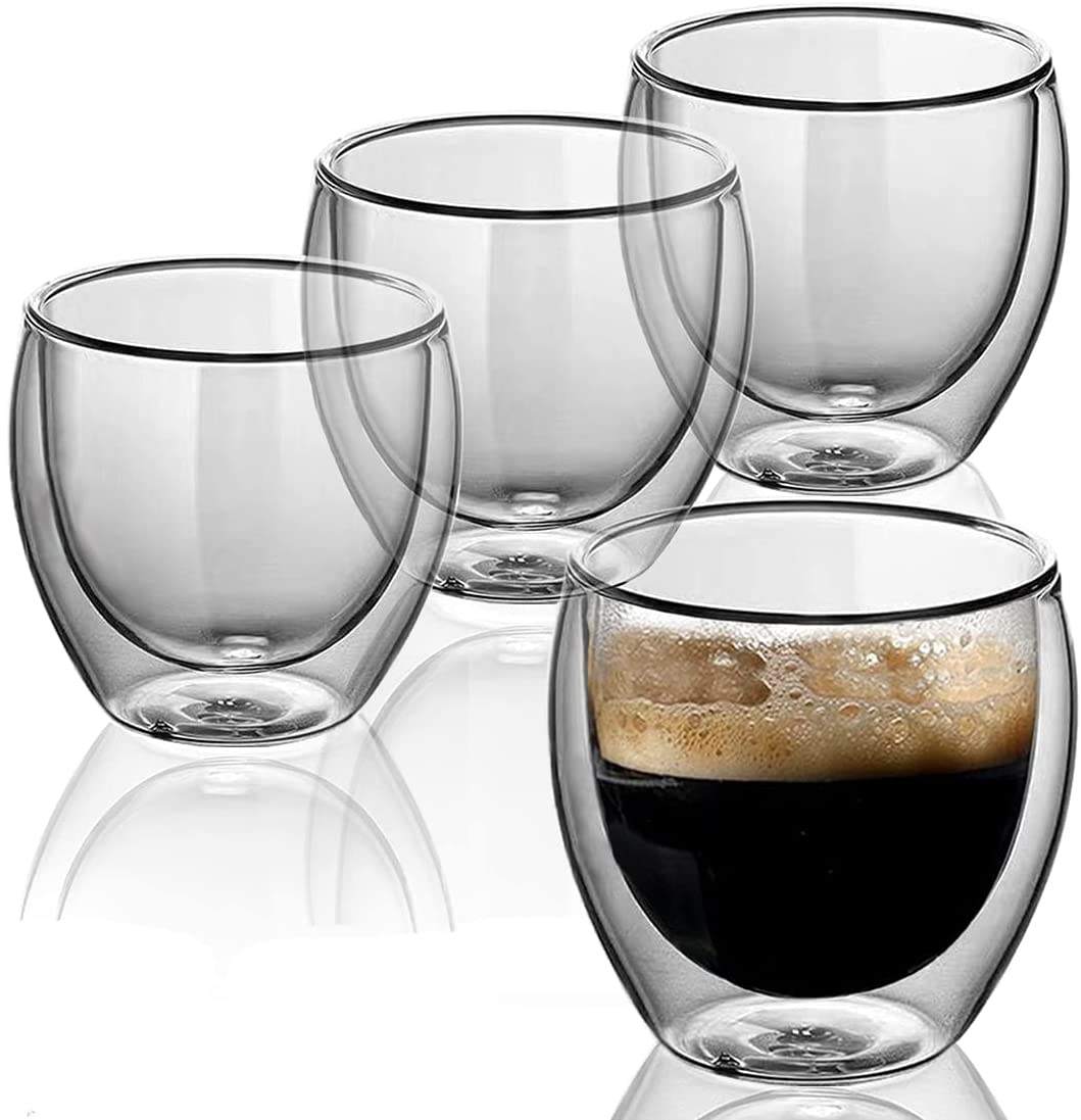 High Borosilicate Double Wall Glass Coffee or Tea Cups